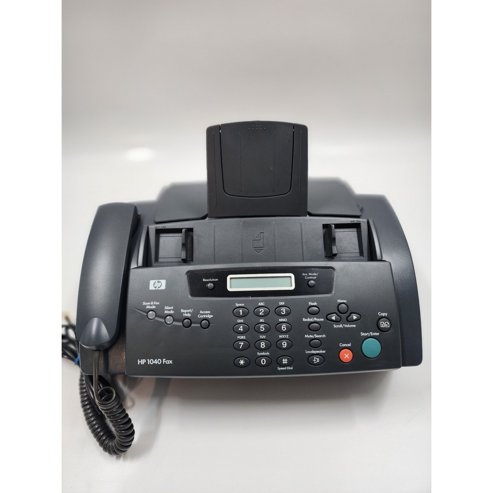 HP 1040 Fax Machine Thermal Inkjet Home Office Phone Handset Gray SDGOB-0403-01